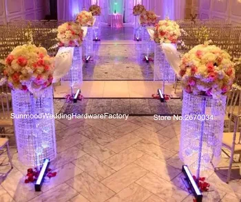 

New fashion Tall round wedding walkway flower stand