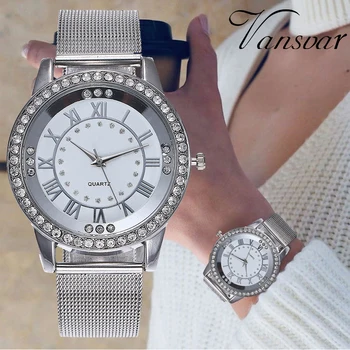 

Vansvar Classic Luxury Rhinestone Watch Women Watches Fashion Ladies Watch Women's Watches Clock Relogio Feminino Reloj Mujer