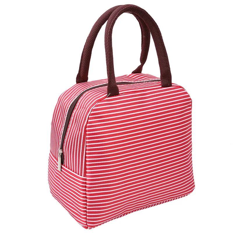 Aliexpress.com : Buy Stripes Lunch Storage Bag Insulated Canvas Lunch ...