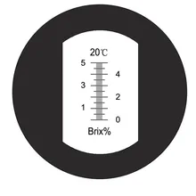 Ручной 0-5% Brix режущий жидкостный рефрактометр RHB-5ATC металлический рабочий жидкостный тестер