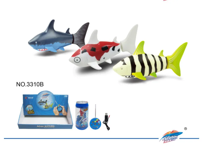 

Fun Mini RC animal toys for children boys kids gift with remote control Fish shark model Electronic toys water