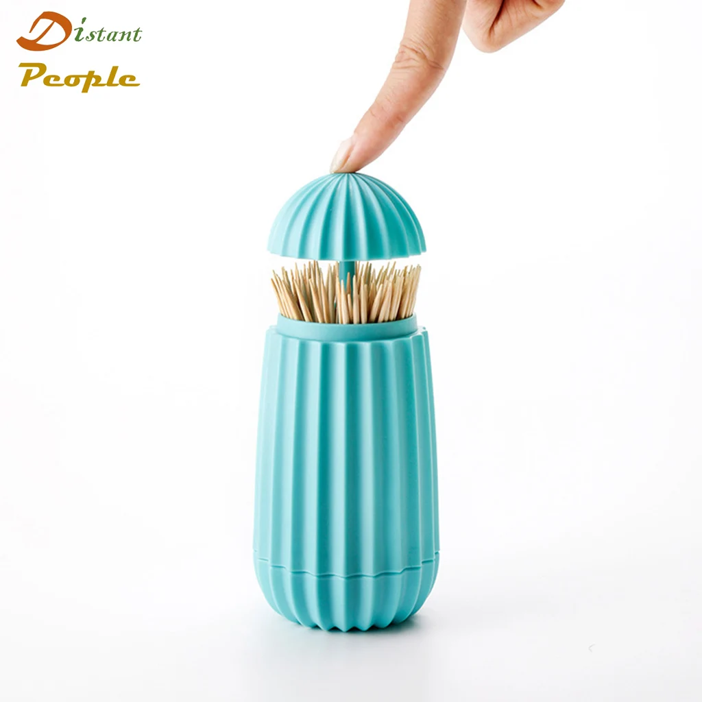 

Creative Table Cactus Shape Toothpick Holders Automatic Toothpicks Storage Box Dispenser Home Bar Table Accessories