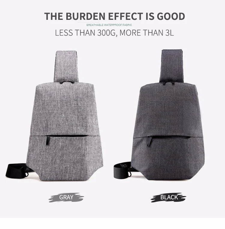 AHRI 2017 New Soft Waterproof High Capacity Chest Bag For Men Female Canvas Sling Bag Casual Crossbody Bags For Short Trip Urban 13