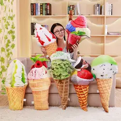 1 шт. здорово моделирования Лето Мороженое плюшевые подушки дивана подушку украшения дома подарки на день рождения для девочек игрушки