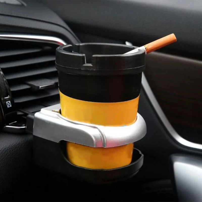 

Large Capacity Candy Color Car Ashtray Double-Layer Ashtray High Temperature Resistance Car Ashtray
