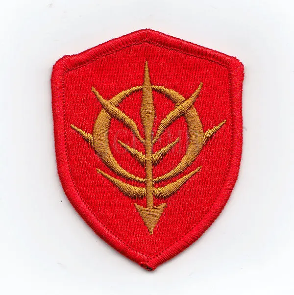 100% вышивка с логотипом Gundam ZEON военные тактические нашивки B2464|patch badge|embroidery