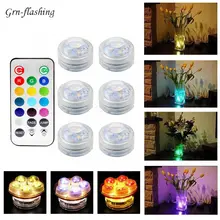13 цветов SMD 3528 RGB светодиодный Погружной подводный IP68 светильник с пультом дистанционного управления для ванна, бассейн, фонтан