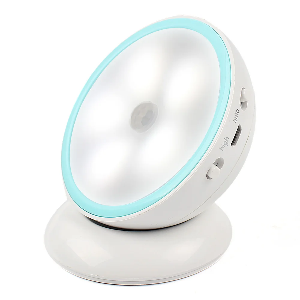 Motion Sensor 360 Degree Night Light Rotation Human Body Induction Lamp