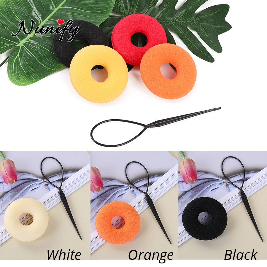 Chignon Magique Hair Bun Accessories Donut Hair Hairstyle Tools Black Brown Red Yellow French Hair Braiding Toll Roller Hook