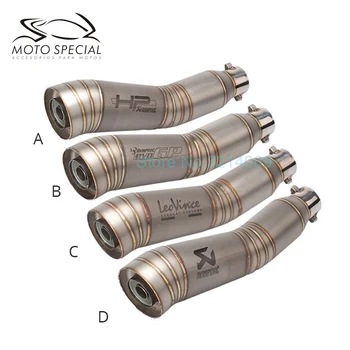 

Laser Marking Motorcycle Exhaust Pipe Muffler Tube Escape Moto For GP Exhaust Ninja250 CB400 750 CBR MT07 MT09 GSXR 125-1000CC