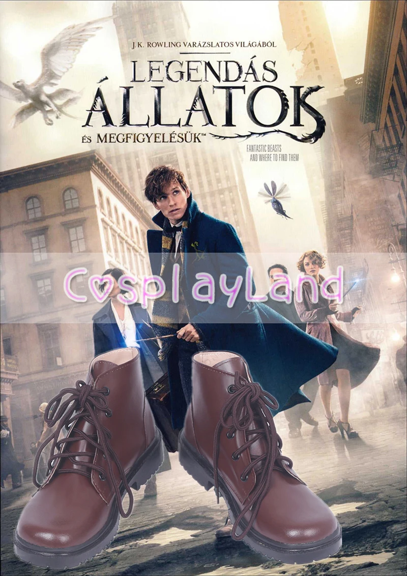 Fantastic Beasts and Where to Find Them Newt Scamander Cosplay Boots