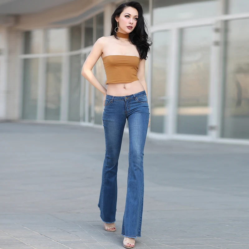 Pantalones vaqueros acampanados Vintage para mujer, vaqueros de cintura  baja, pantalones con fondo de campana|low waist jeans|jeans femalewaist  jeans - AliExpress
