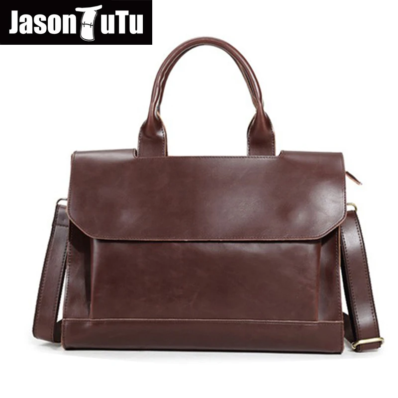 

New pu leather vintage handbag men messenger bag Business briefcase for High Quality Computer Laptop Handbag Men's Travel Bag