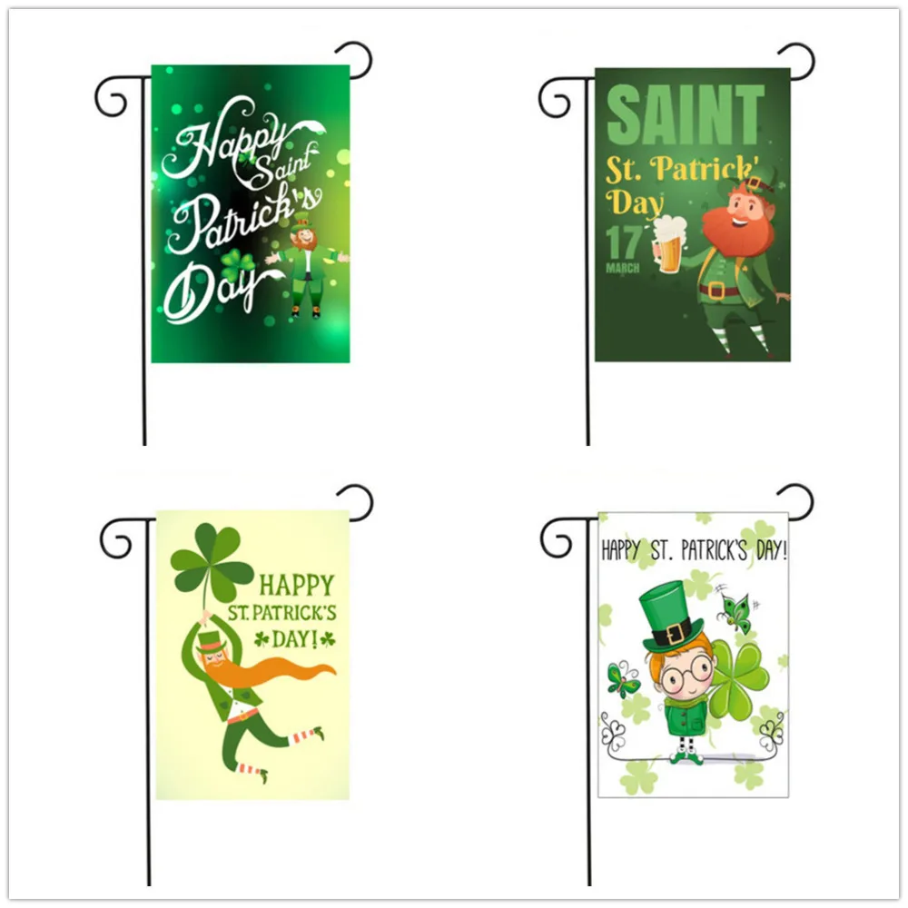 

Irish St. Patrick`s Day Mini Yard Banner Garden Flag House Decoration 2019