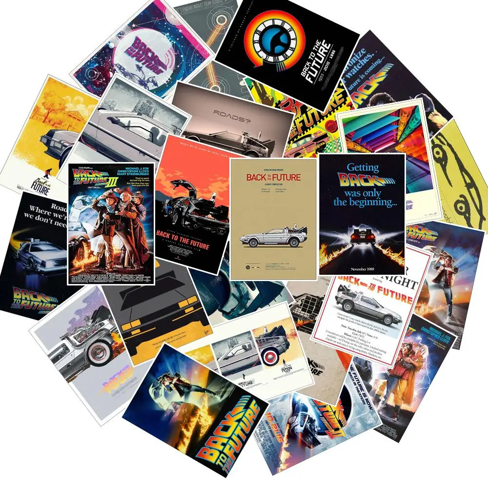 25 шт. Back To The Future фильм постер наклейки для чемодан Ноутбук Автомобильное чемоданы