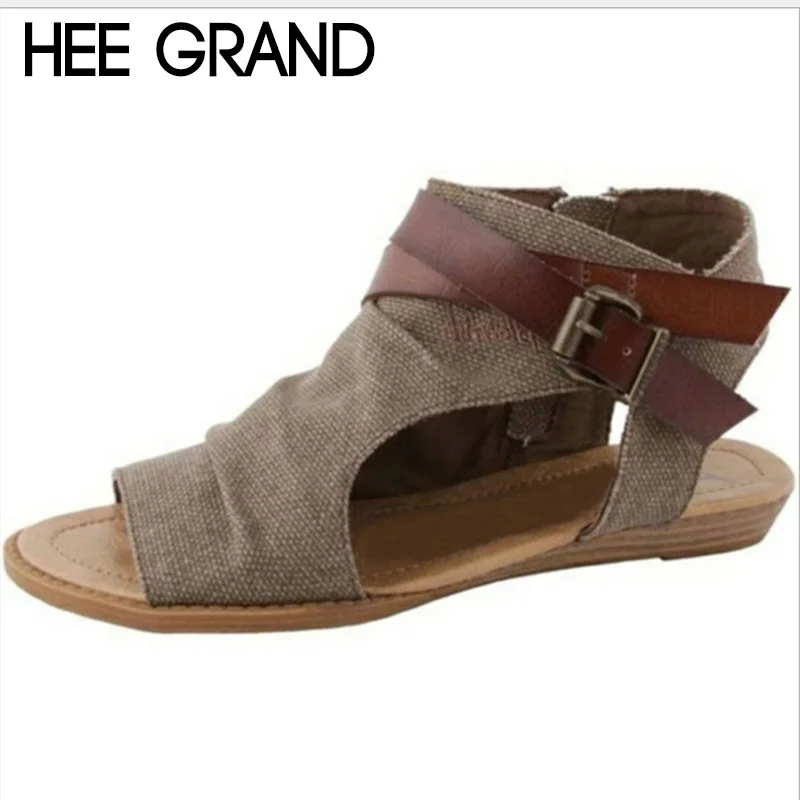 

HEE GRAND 2018 New Women Fashion Summer Sandals Bohemia Shoes Women Thong Vacation Shoes Mujer Sandals Large size 36-42 XWZ4927