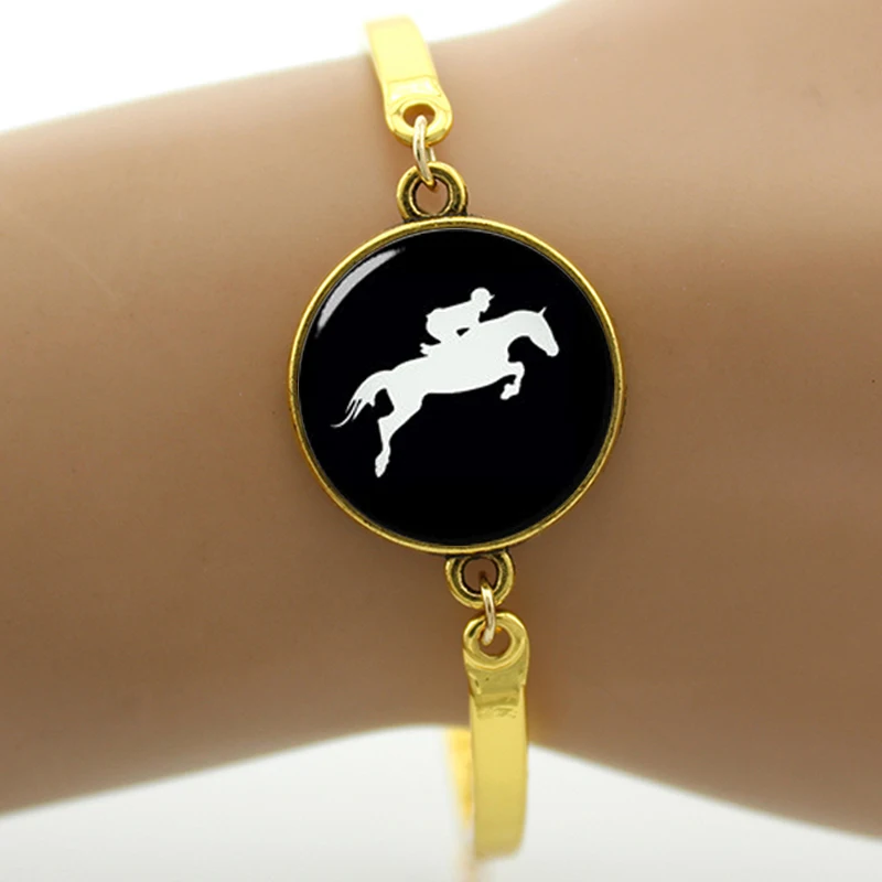 TAFREE العلامة التجارية الحصان سباق خيال سوار خمر ركوب الخيل مجوهرات هدايا ل الفرسان ديربي يوم الثقب الأسود T783 TAFREE العلامة التجارية الحصان سباق خيال سوار خمر ركوب الخيل مجوهرات هدايا ل الفرسان ديربي يوم الثقب الأسود T783