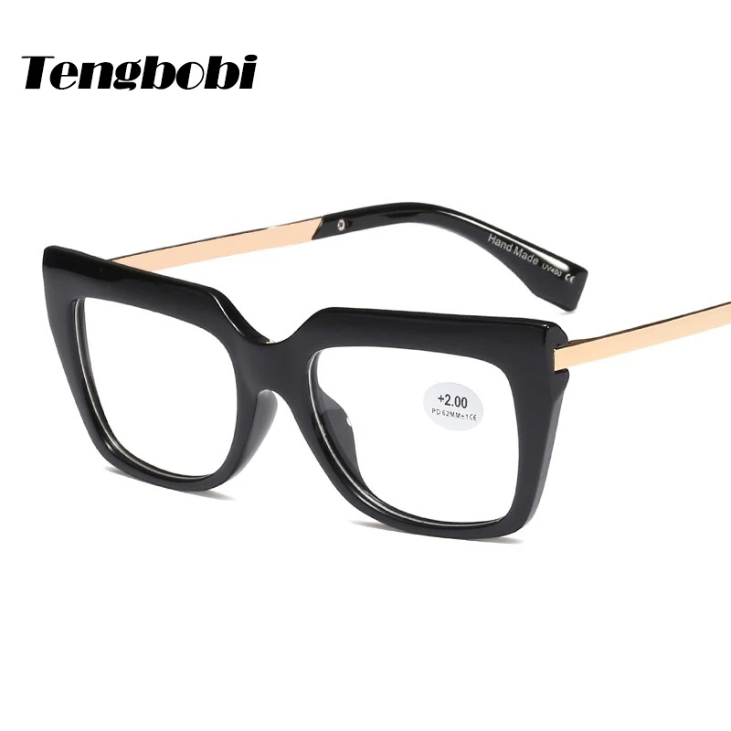 

fashion luxury female Reading Glasses frame retro men's optical reading glasses Degree 50 +100 +150 +200 +250 +300+350 +400
