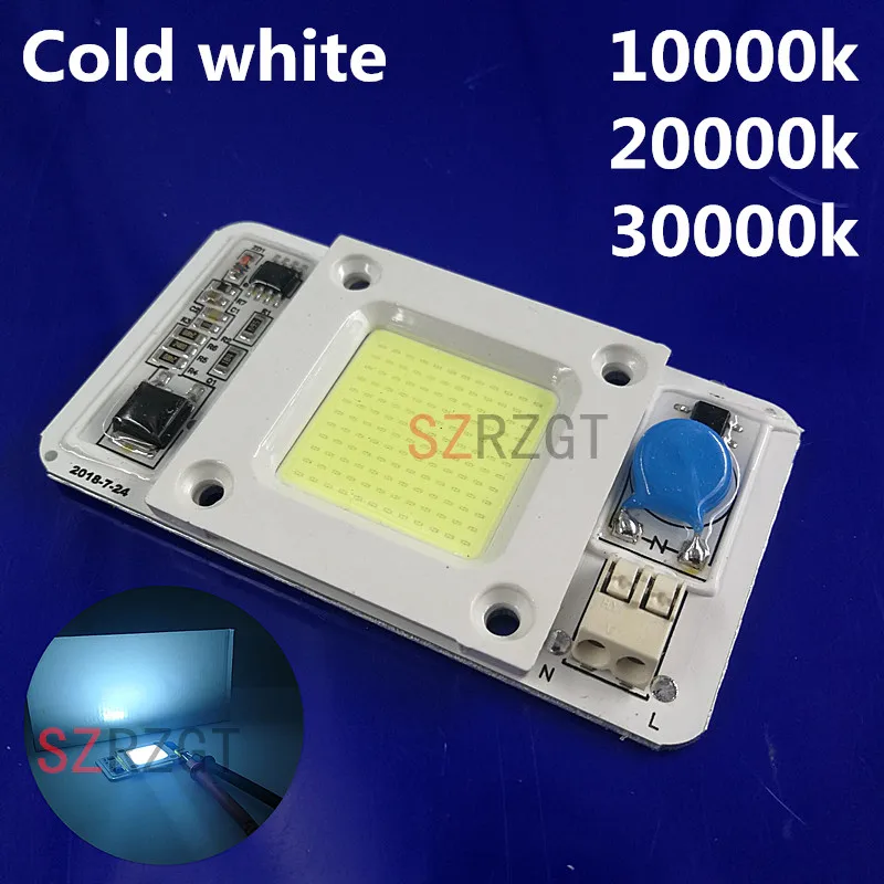 Диммируемый светодиодный COB чип лампы 50 Вт AC110V 220 В вход Смарт IC драйвер подходит для DIY светодиодный прожектор