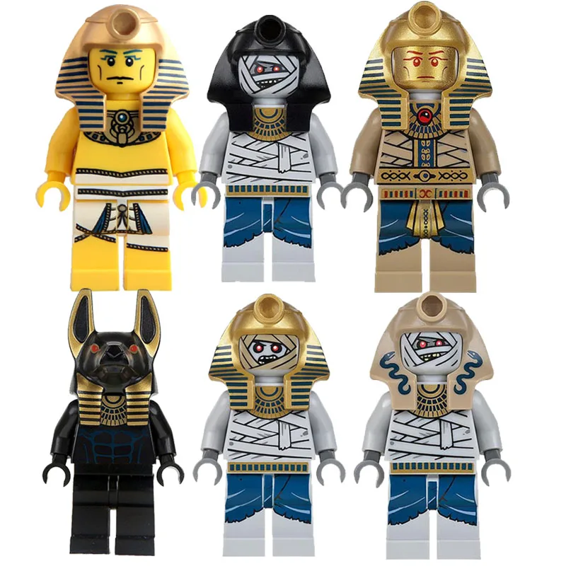 

CZHY 10 Egyptian Anubis Mummy Building Blocks Figures Pharoah's Medieval Atlantis Mini Bricks Kids Toys Hobbies Gift KL9006