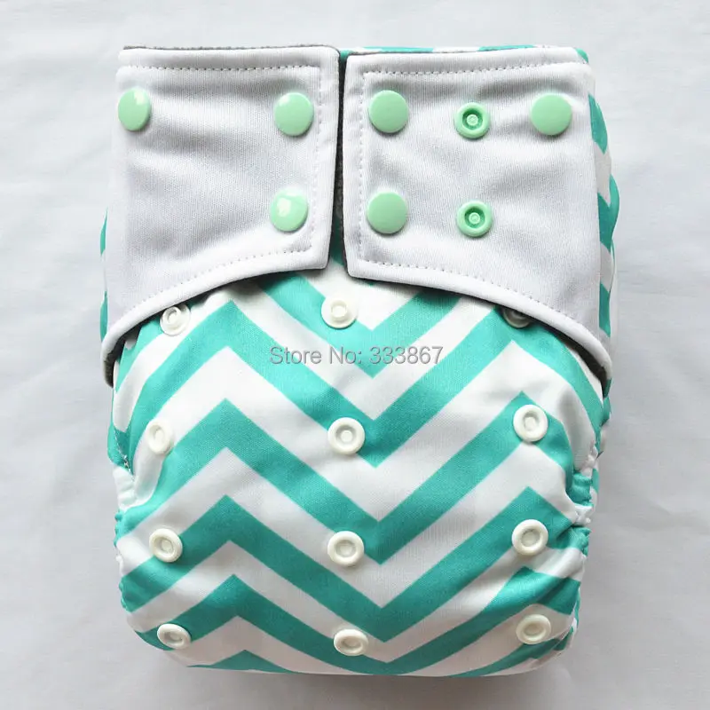 1 ALL IN ONE Charcoal Bamboo Baby Cloth Diaper Nappy Washable Blue