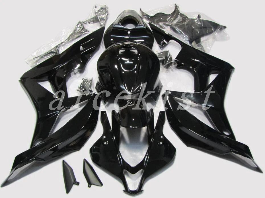

3Gifts New Injection motorcycle Full Fairing kit Fit For Honda CBR600RR F5 2007 2008 07 08 600RR ABS fairings all black glossy