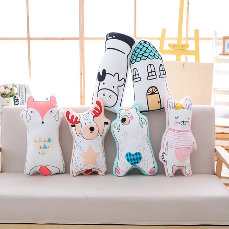 Adults Children's Cute Stuffed Animal 3D Printing Sofa Pillow Cushion