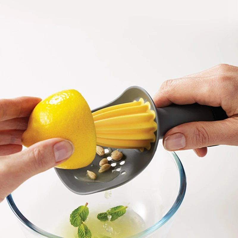 Домашняя оранжевая соковыжималка для лимонов инструмент пластиковая удобная ручная соковыжималка для цитрусовых кухонная соковыжималка инструменты для приготовления пищи