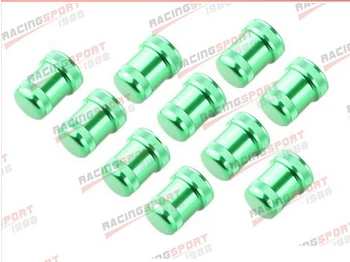 

10 PCS BILLET ALUMINUM SMALL SOLENOID COVER FOR VTEC/VTECH ENGINE GREEN SOLC-01