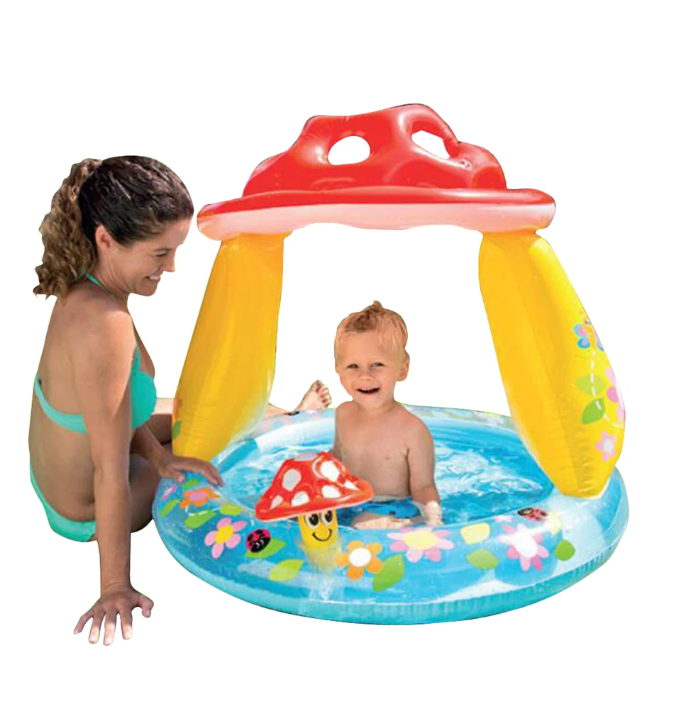 Children Swimming Pool Summer Baby Awning Pools Basin Baby Pool Mushroom Inflatable Garden Pools For Kids Children's Water Pool