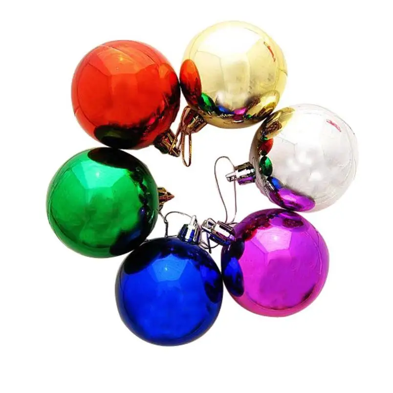 Christmas 3cm Decorative Ball Ornament Pendant 12PCS Plastic Christmas Tree Decoration Ball