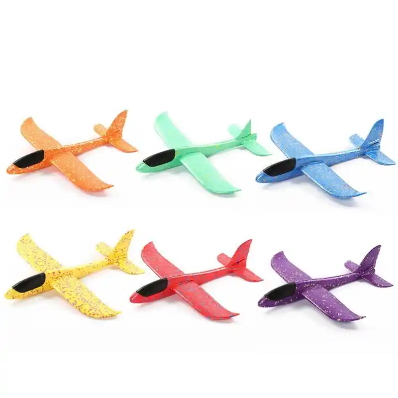 REGNBUE 2pcs//4pcs Airplane Toys for Children to Throw Foam Airplanes Large Indoor and Outdoor Flying toys-2-Pcs