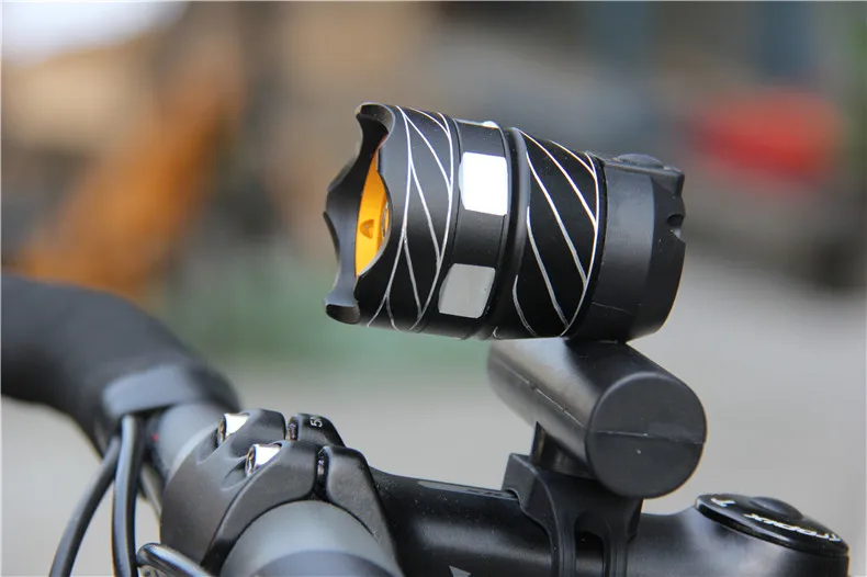 Sale kava Bicycle Light Power Bank Waterproof USB Rechargeable Bike Light Side Warning Flashlight 700 Lumen 18650 2000mAh 5 Modes 2