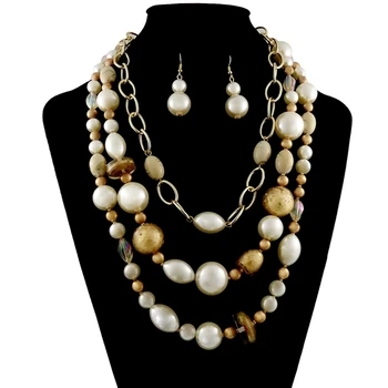 

Yulail 2018 Dubai gold-color Luxury Jewelry Sets Brand Bridal nigerian jewelry set for women Fashion Beads Jewelry Sets design