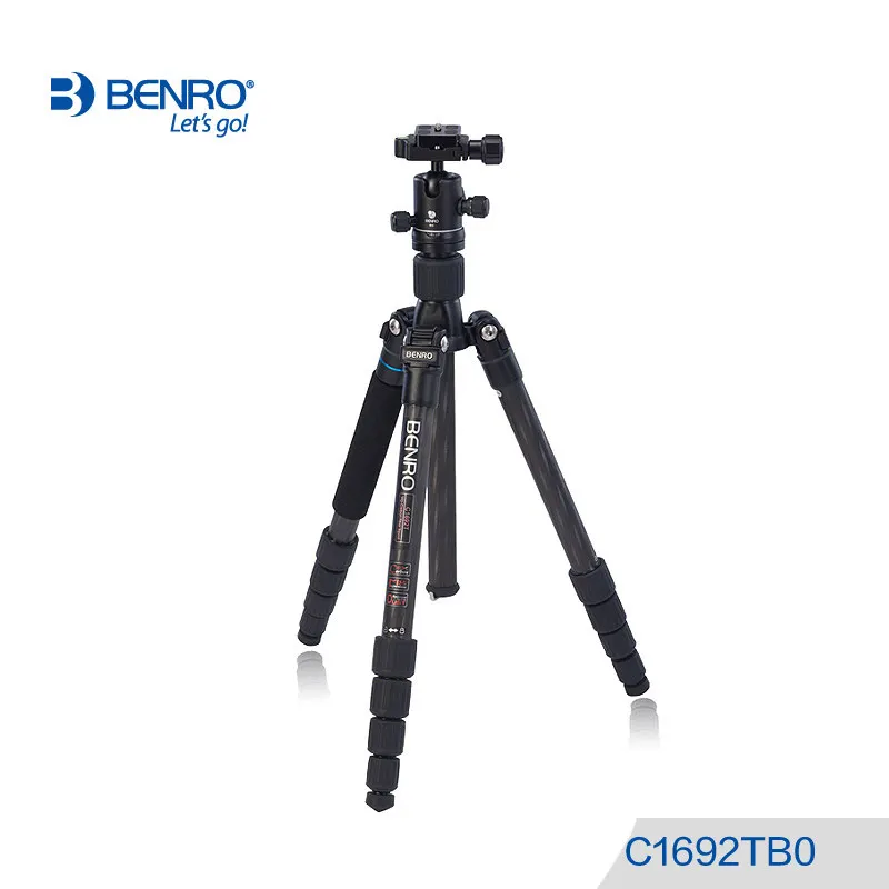 US $327.78 Benro C1692TB0 Tripod Carbon Fiber Tripods Monopod For Camera With B0 Ball Head Carrying Bag Max Loading 8kg