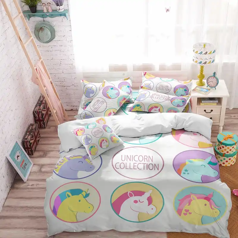 twin unicorn comforter