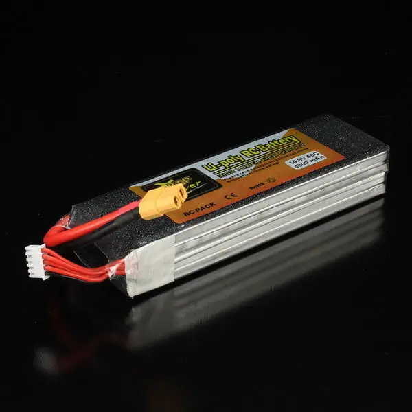 ZOP POWER 14,8 V 4000 Mah 4S 60C Xt60 вилка Lipo батарея для Rc вертолет игрушка