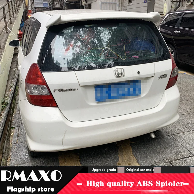 

For HONDA FIT Spoiler 2004-2007 JAZZ High Quality YYWX ABS Material Car Rear Wing Primer Color Rear Spoiler