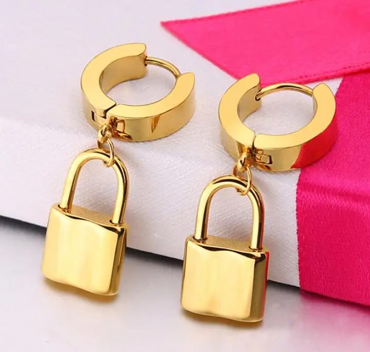 Серьги гвоздики Huggie из нержавеющей стали 2 шт. 16 г 1 мм|Серьги-гвоздики| |