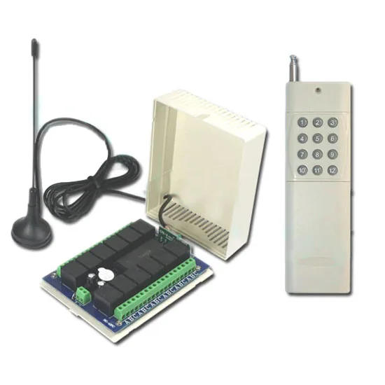 

3000M 12V 12CH Remote Control Switch RF Wireless Transmitter Receiver Learn Code 8 Kinds Work Way 315/433Nhz Max 5A 250VAC