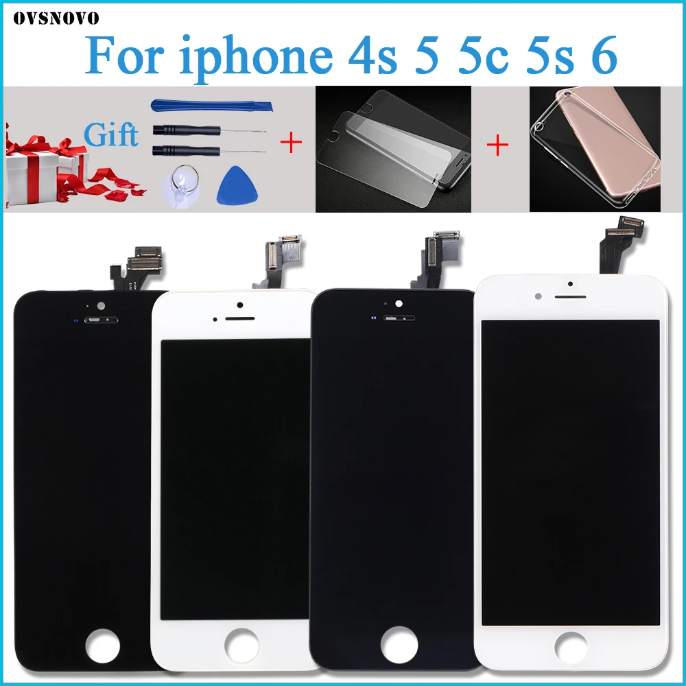 

Quality AAA+++ Touch Screen For iPhone 5 5s 5c SE LCD Display with Digitizer Assembly No Dead Pixel For iPhone 6 Free Shipping
