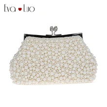 A013 DHL Быстрая жемчужные бусины элегантная вечерняя сумочка клатч Для женщин клатчи женские свадебные сумка Сумки кошелек