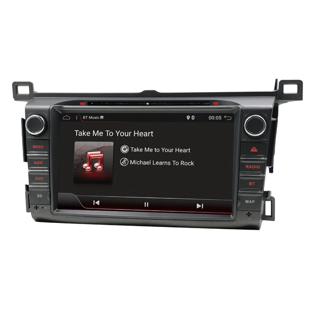 Sale HD Octa 8 Core 2 din car radio GPS Android 9.0 Car DVD Player For Toyota RAV4 RAV 4 2013 2014 2015 2016 radio cassette recorder 1
