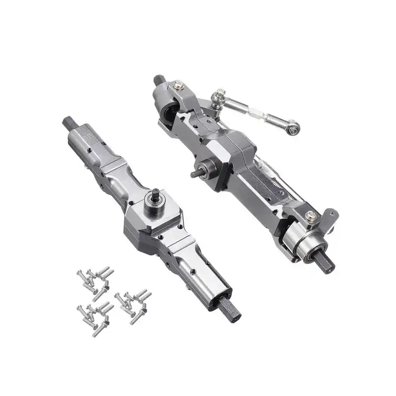 The Old Tree Titanium Color All Metal Front Rear Bridge Axle Set par The Old Tree Titanium Color All Metal Front Rear Bridge Axle Set par