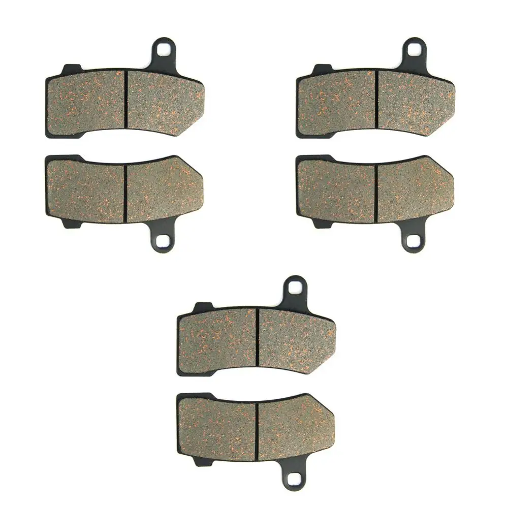 SOMMET Motorcycle Front + Rear Brake Pads Disc for HARLEY DAVIDSON