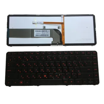 

RU NEW For HP Pavilion DM4-3000 DM4-3100 DM4t-3000 DV4-3000 DV4-3100 DV4-3200 RU black Keyboard with Frame & Backlit red Word