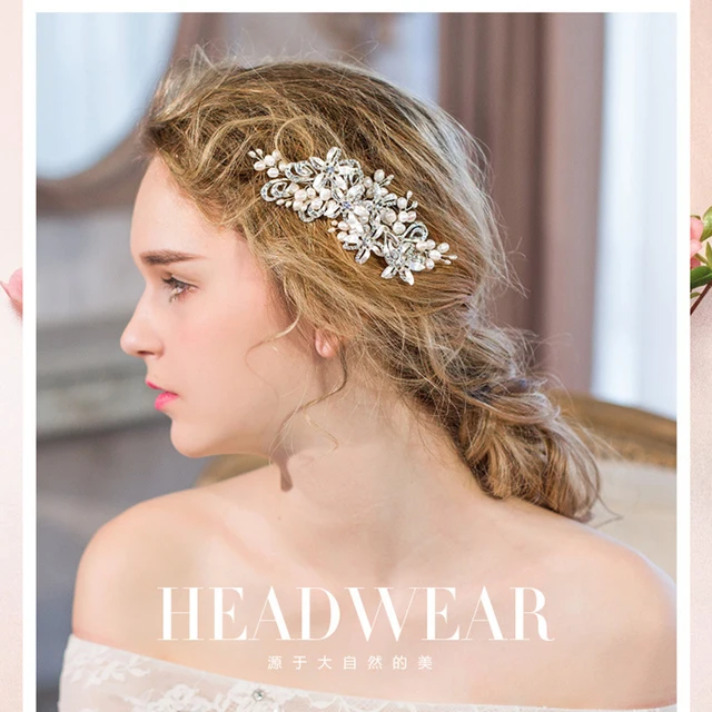 2016 Bridal Handmade Freshwater Pearl Crystal Bridal Headband Tiara Wedding Hair Accessories Hair Comb Elegant Headpiece In Hair Jewelry From Jewelry