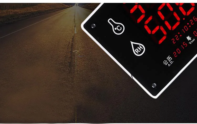 

Large screen temperature and humidity display, highlighting LED screen, electronic thermometer