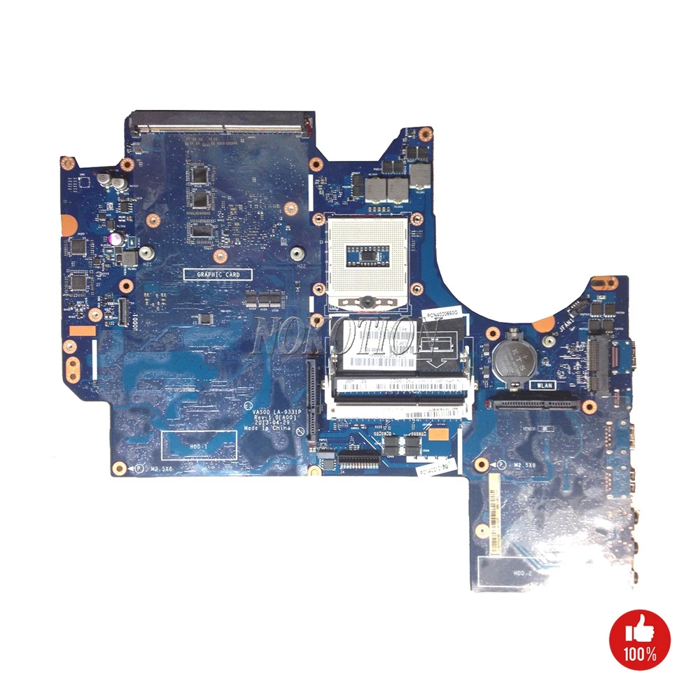 

NOKOTION VAS00 LA-9331P FOR Dell Alienware M17X R5 Laptop Motherboard VAS00 5RW0M 05RW0M CN-05RW0M PGA947 DDR3L