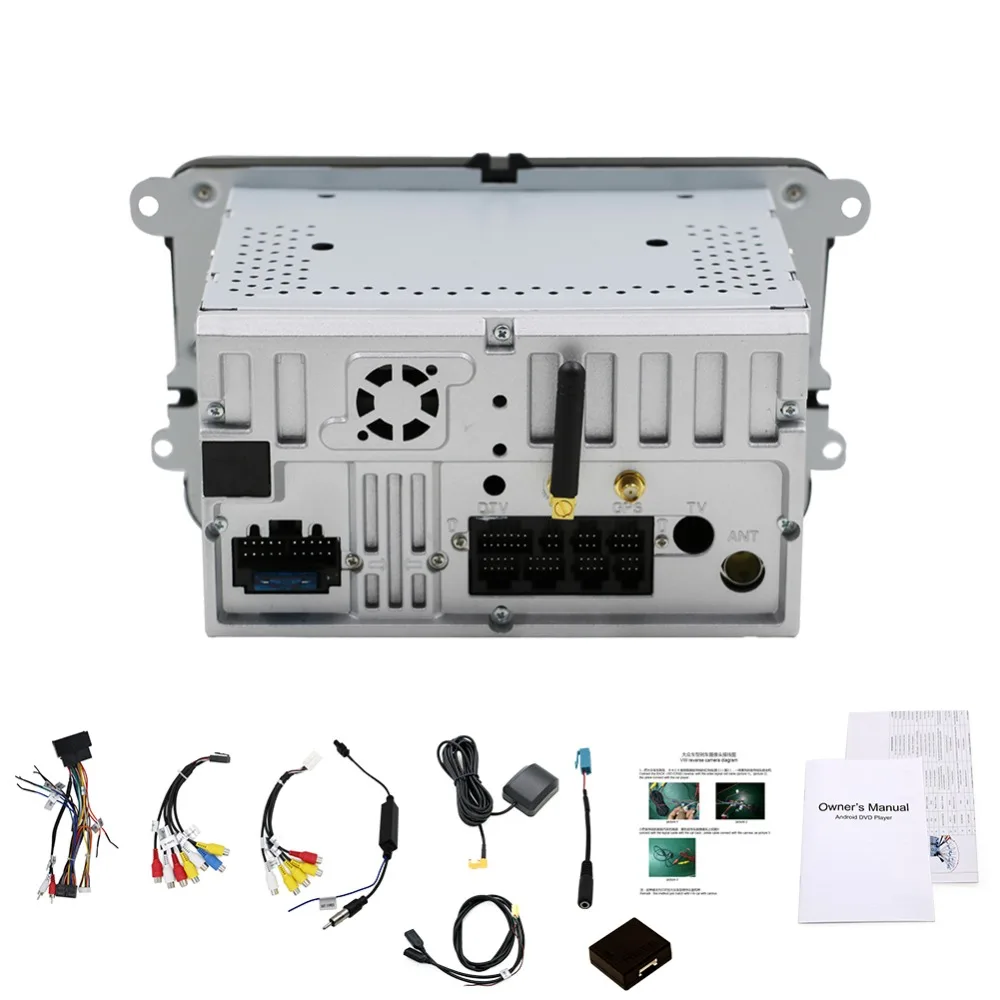 Android 7.1 2 din android car dvd for vw passat b6 golf 5 tiguan polo skoda octavia rapid with steering wheel control car radio